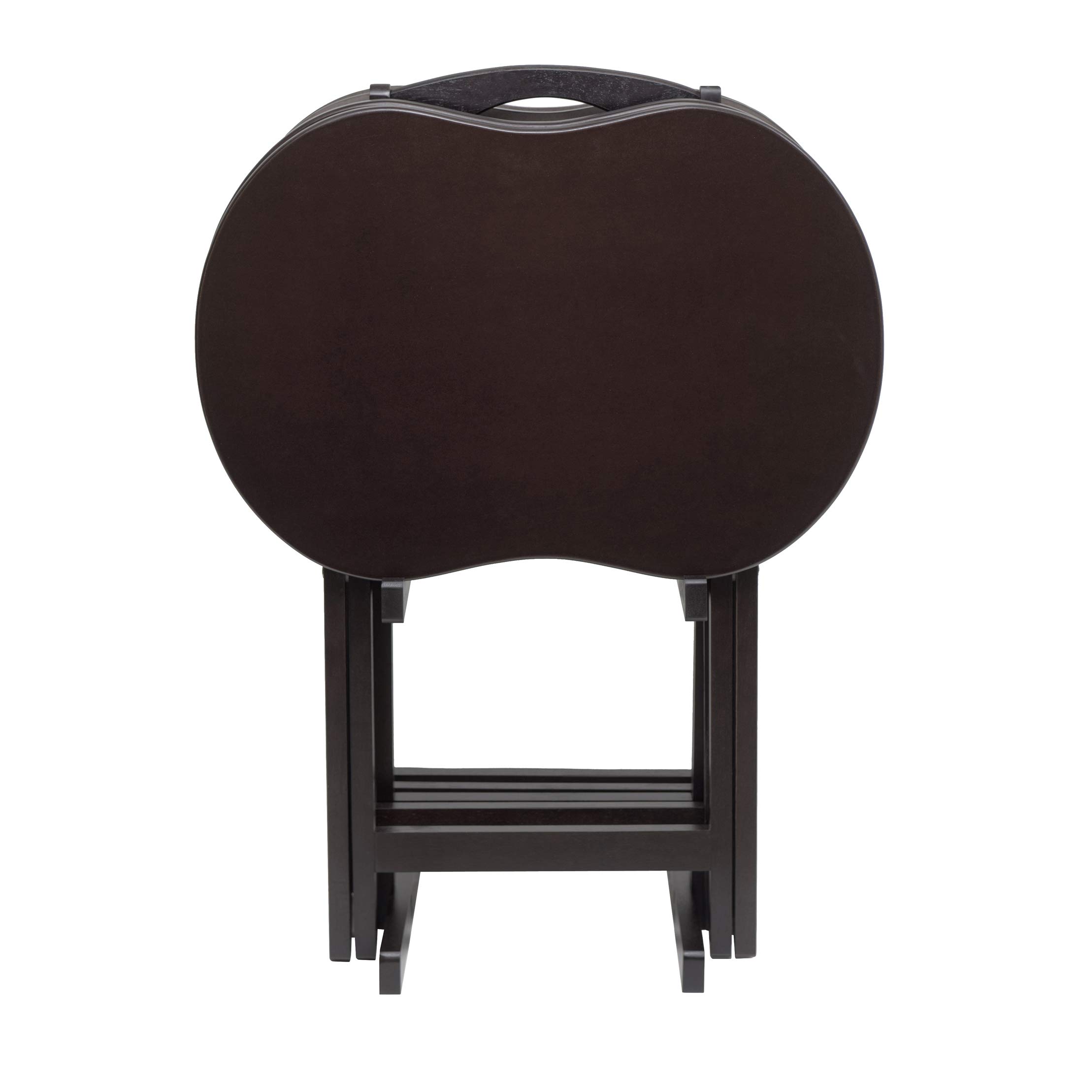 Winsome 23-inch TV Table Set, Brown, 5/Set (92532) - Image 11