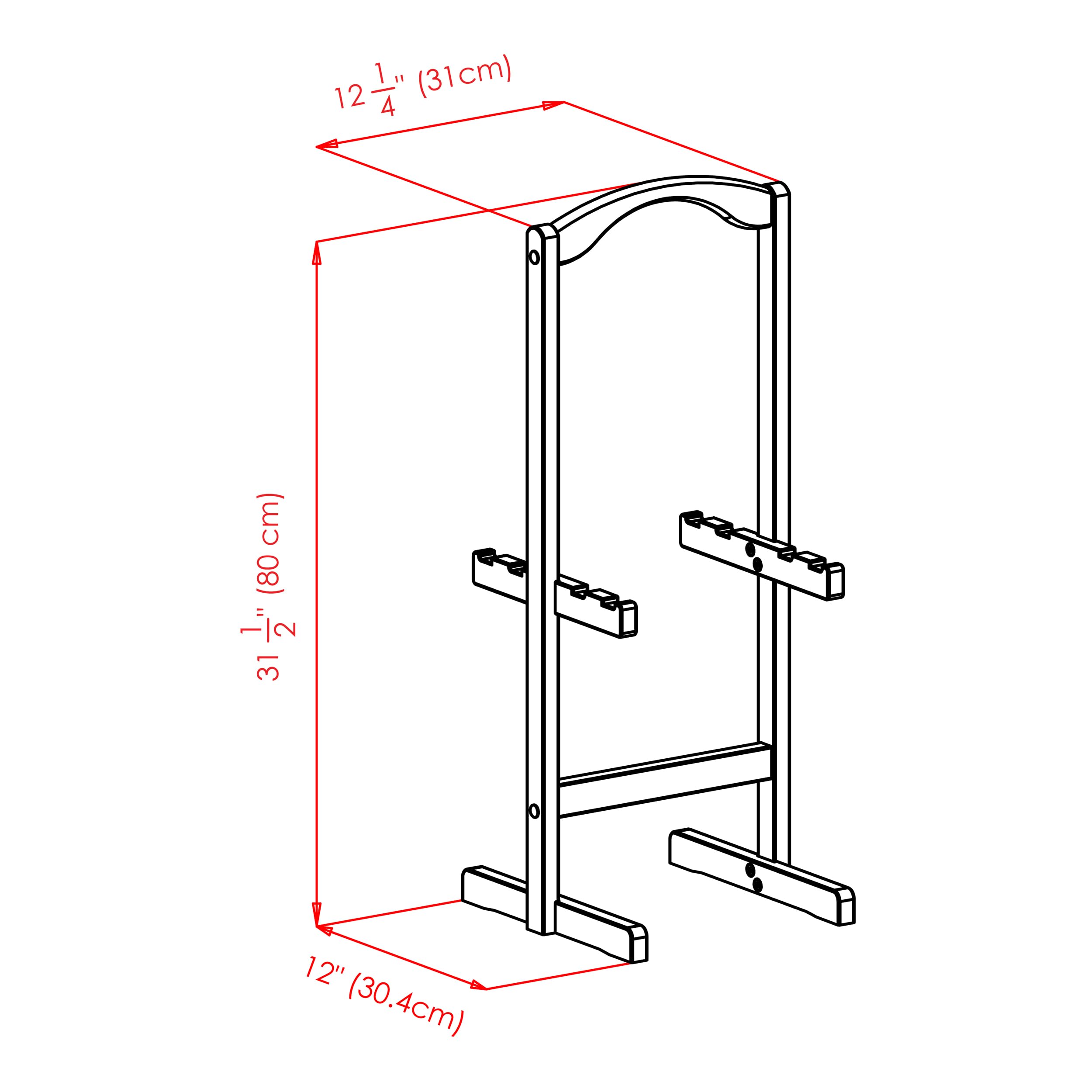 Winsome 23-inch TV Table Set, Brown, 5/Set (92532) - Image 9