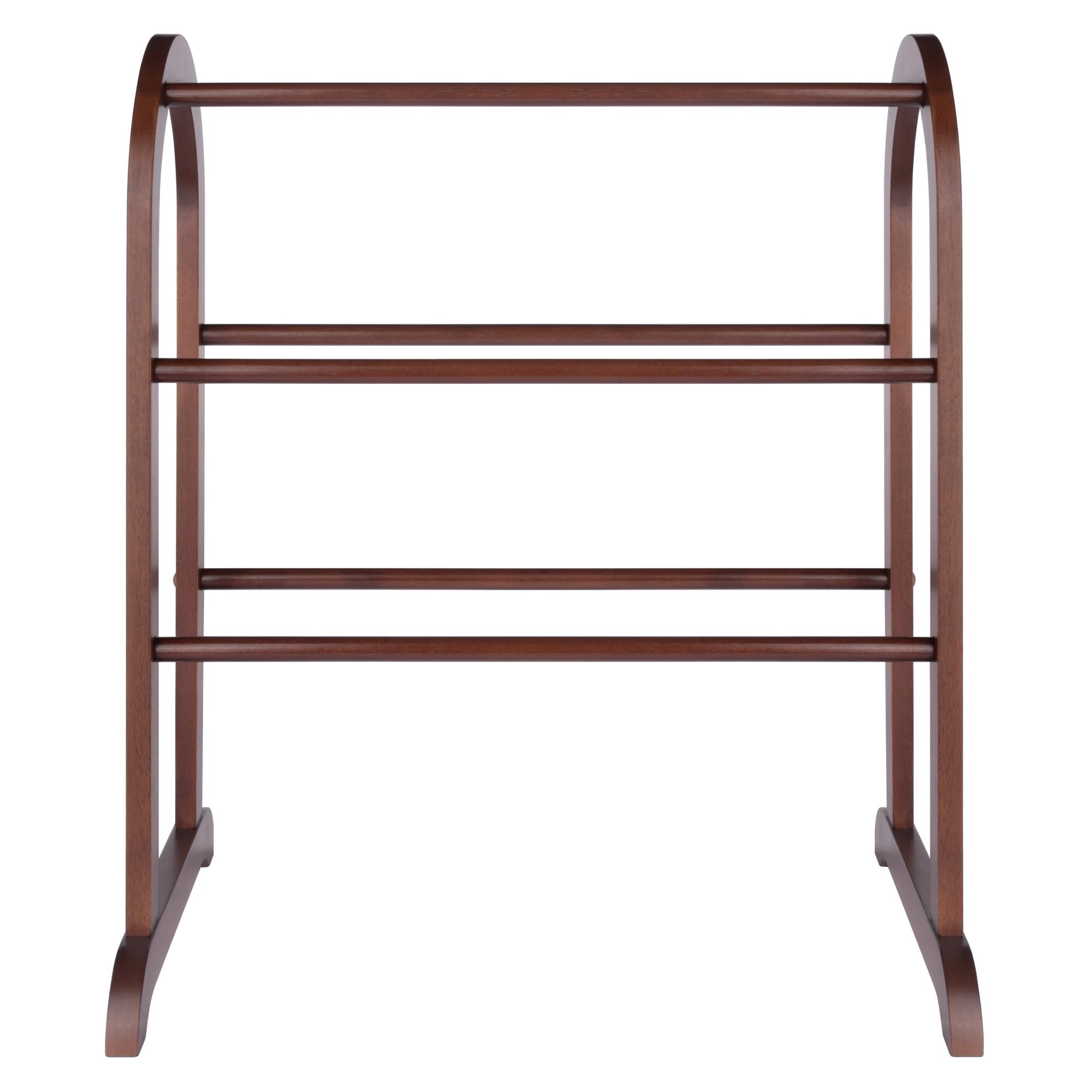 Winsome 94326 Wood Quilt Rack With 6 Rungs, Antique Walnut - Image 4