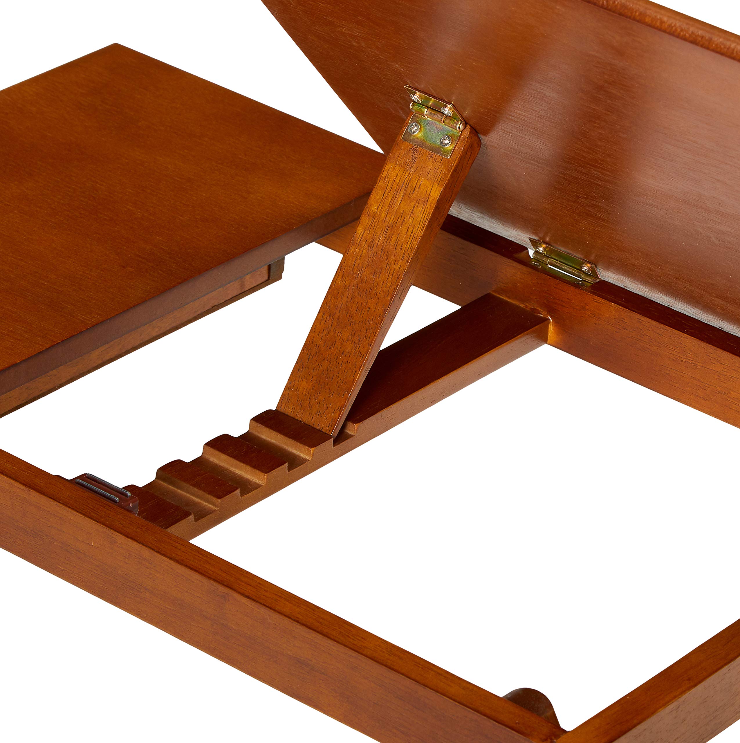 Winsome Anderson, Flip Top with Drawer, Foldable Legs Lap Desk, Teak, 25.37x13.78x8.06 - Image 4