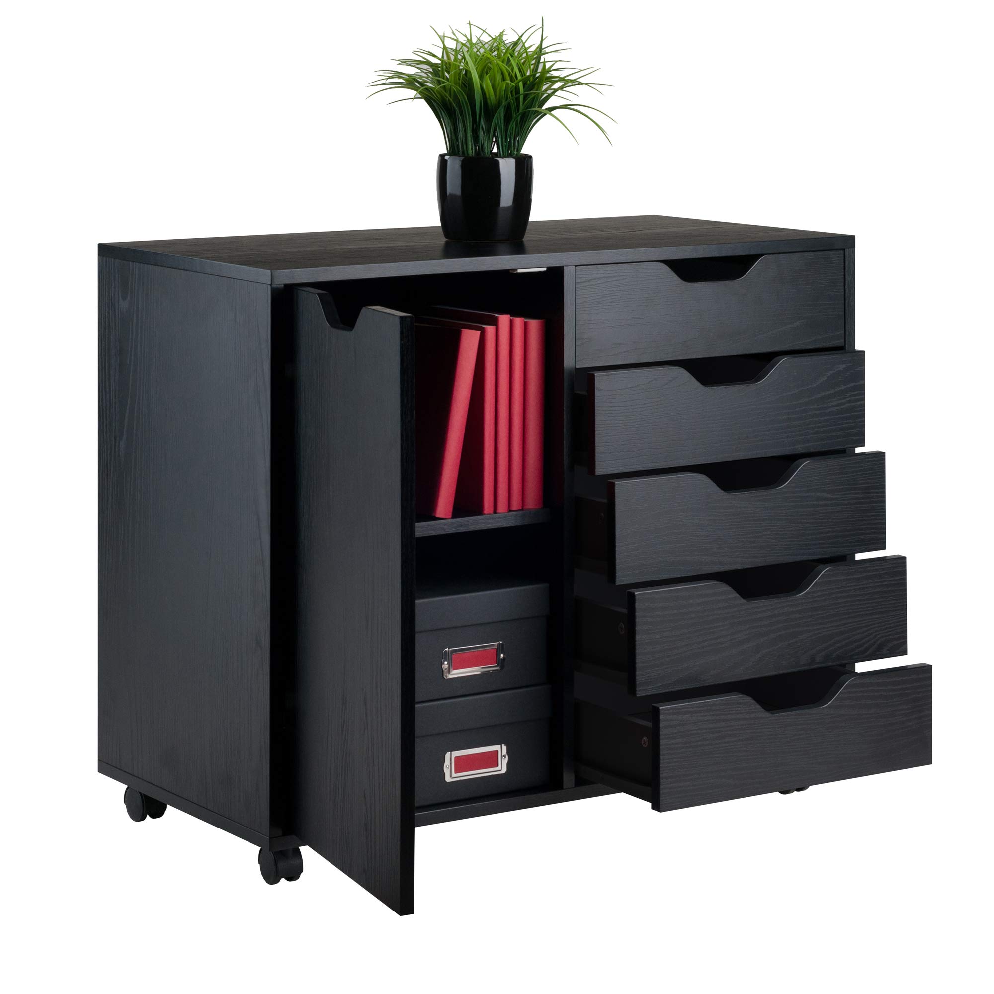 Winsome cabinets Wood Halifax Storage/Organization, Black - Image 4