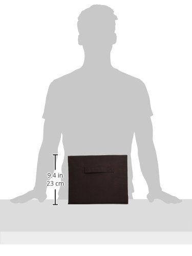 Winsome Capri 6-Pc Foldable Fabric Basket Set, Black - Durable Storage Solution for Home and Office Organization - Image 3