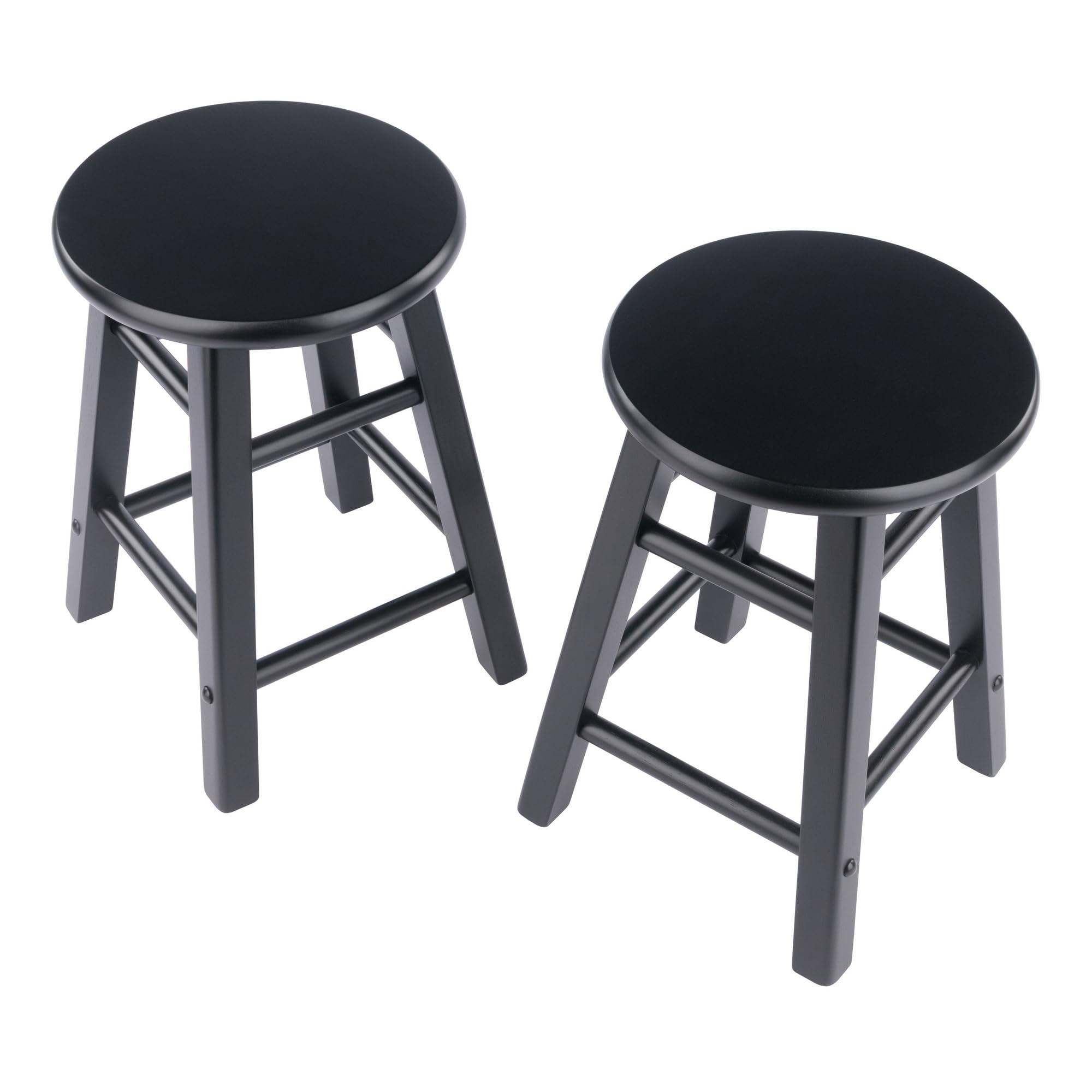 Winsome Element 2-Piece Counter Stool Set, Classic Backless Bar Chairs for Kitchen & Dining Room Seating, Timeless Essential Furniture for Home, Dorm, Apartments - Image 6