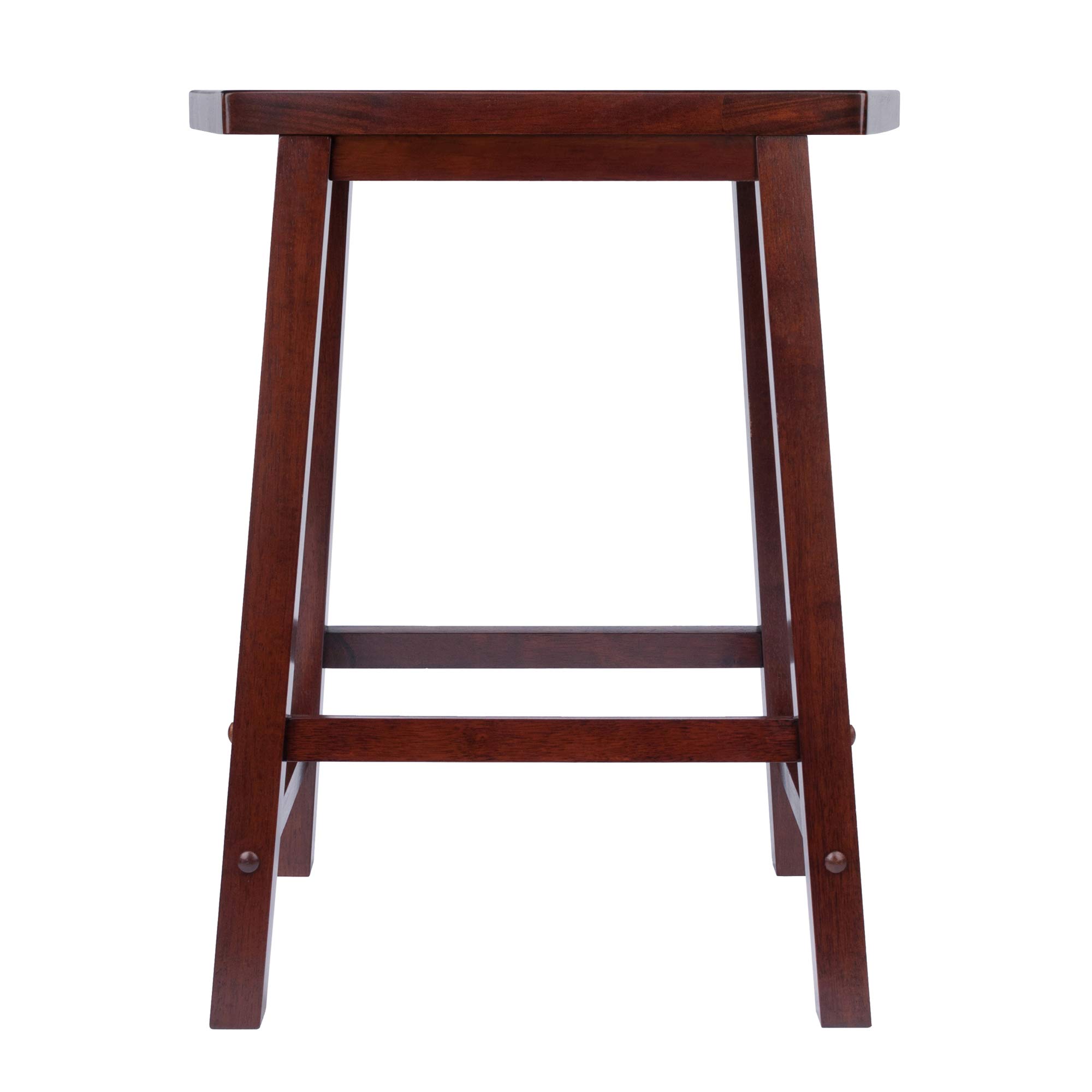 Winsome Katashi Fan Shape Counter Stool, Walnut, 24" - Image 3