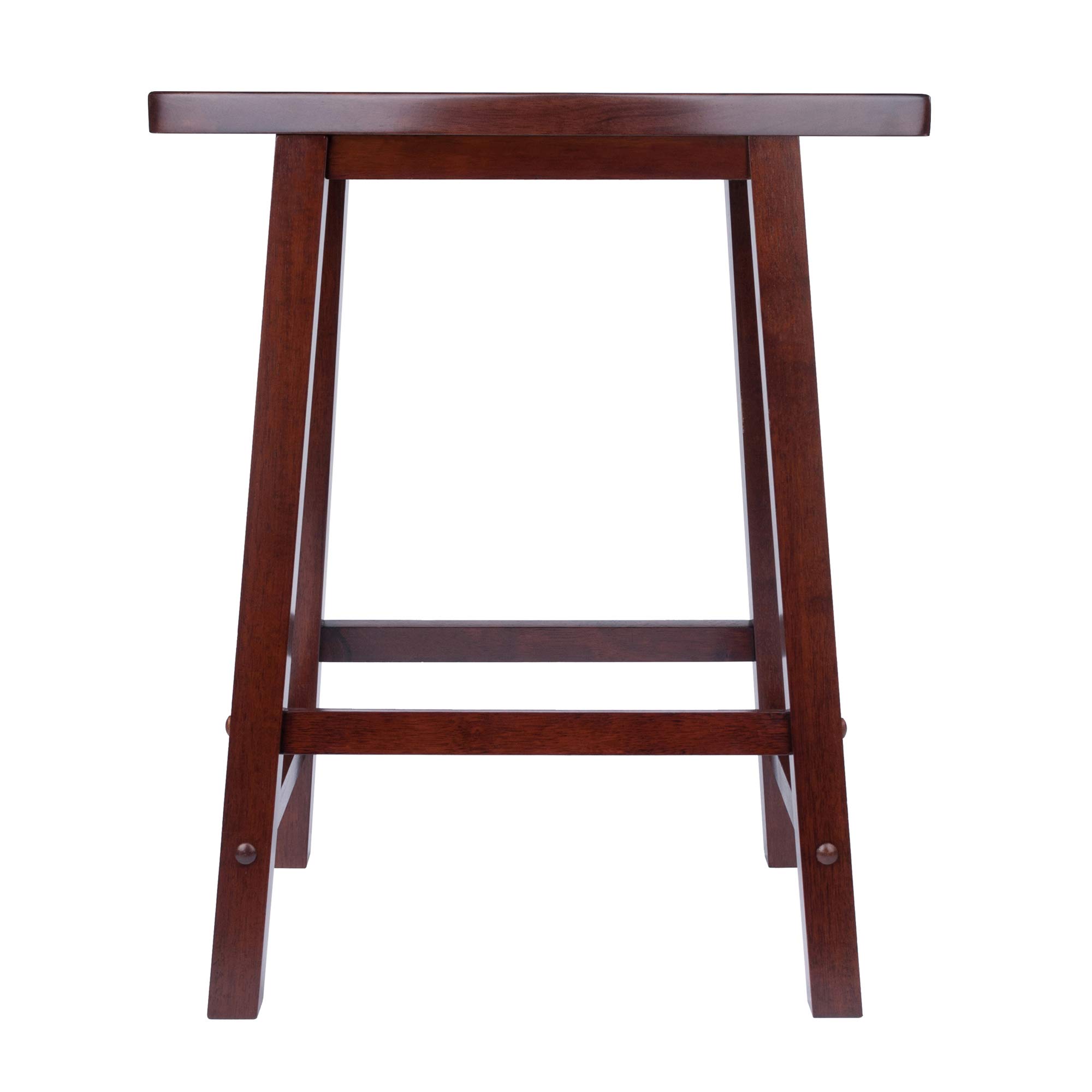 Winsome Katashi Fan Shape Counter Stool, Walnut, 24" - Image 5