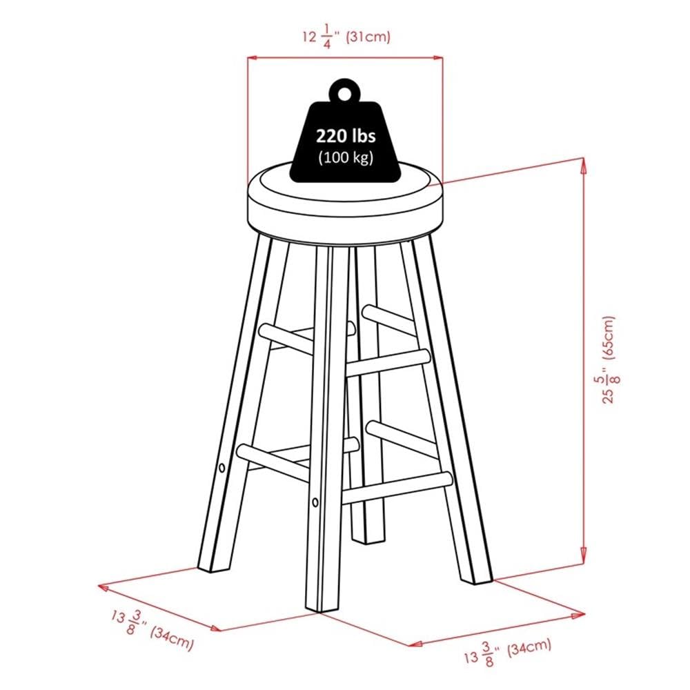 Winsome Maria 2-Piece Counter Stool Set, 25In Height, Faux Leather Cushion Seat, Walnut Finish - Image 3