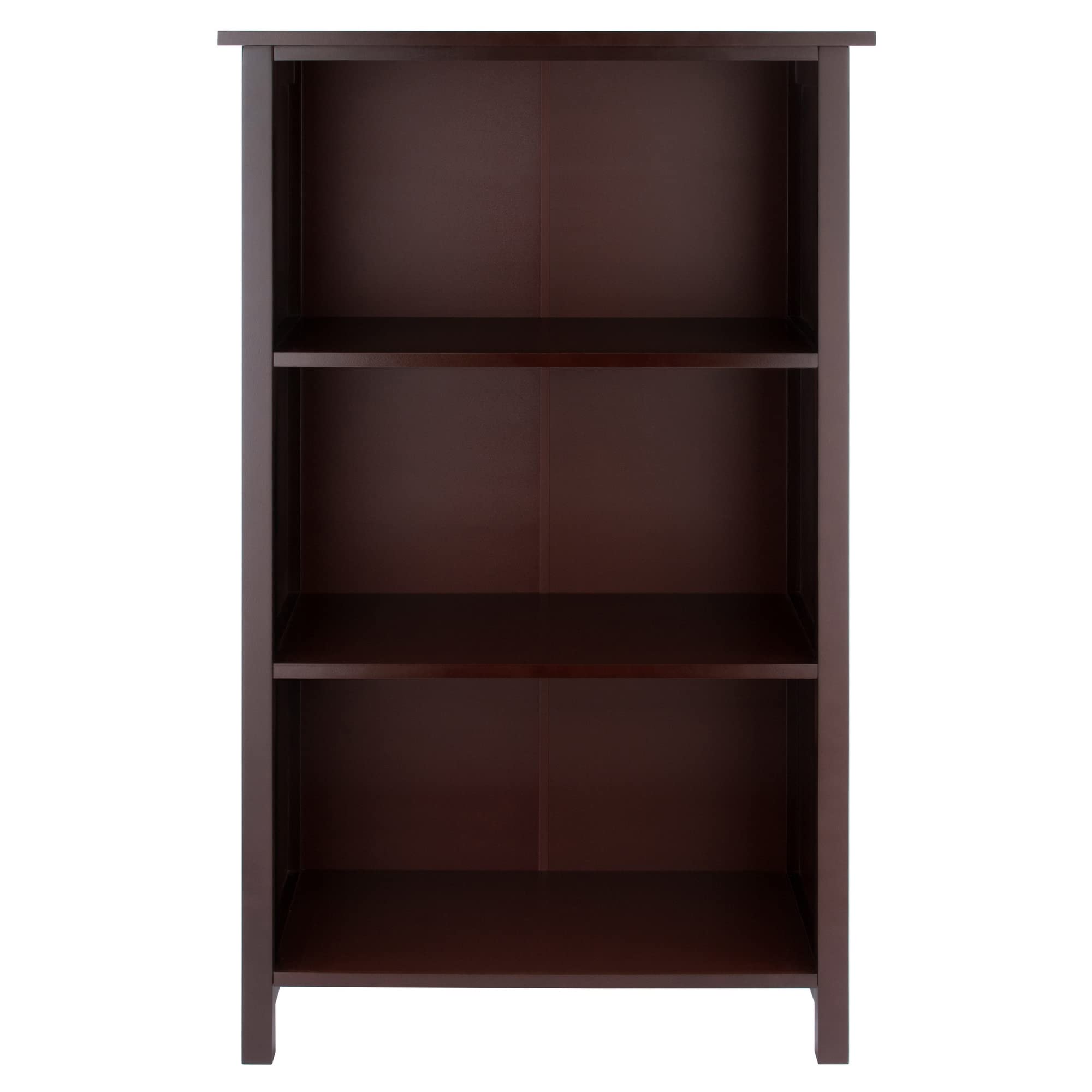 Winsome Milan 3-Tier Storage Shelf, 28" Wide, 43" High, Walnut - Image 4