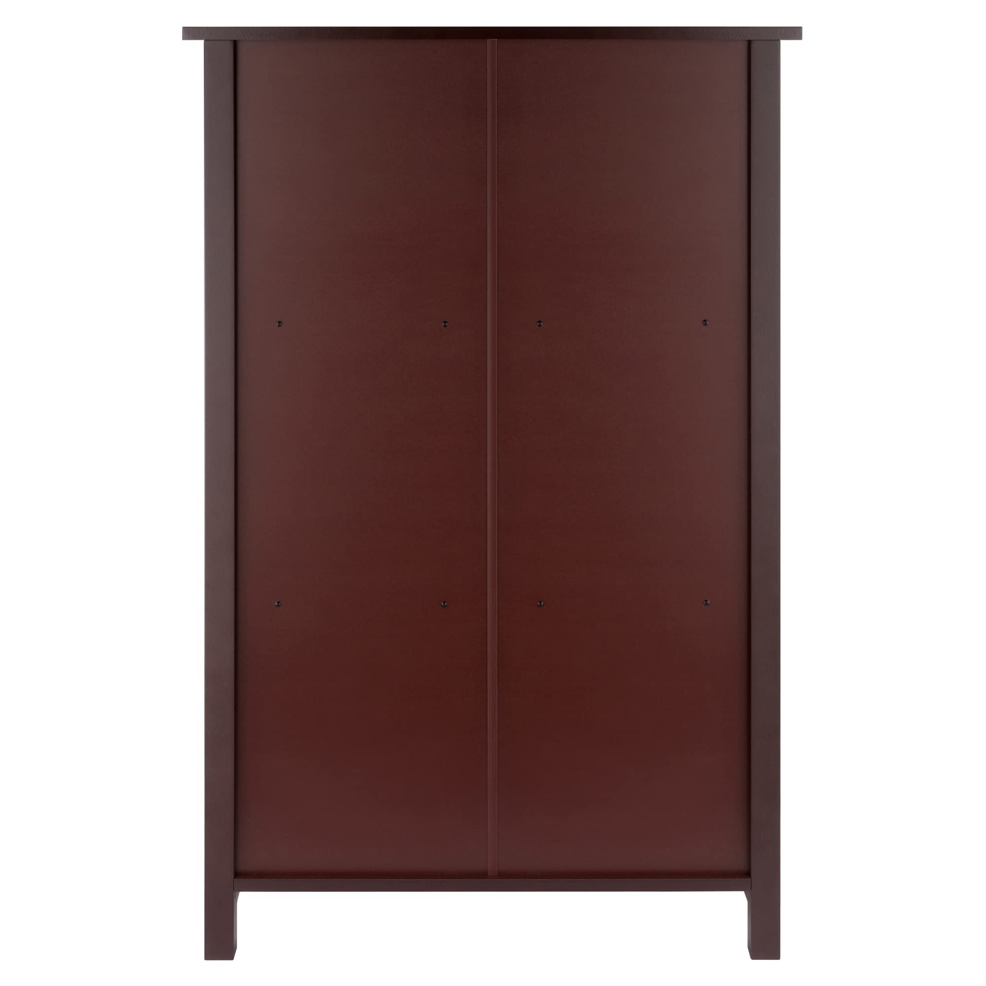 Winsome Milan 3-Tier Storage Shelf, 28" Wide, 43" High, Walnut - Image 5