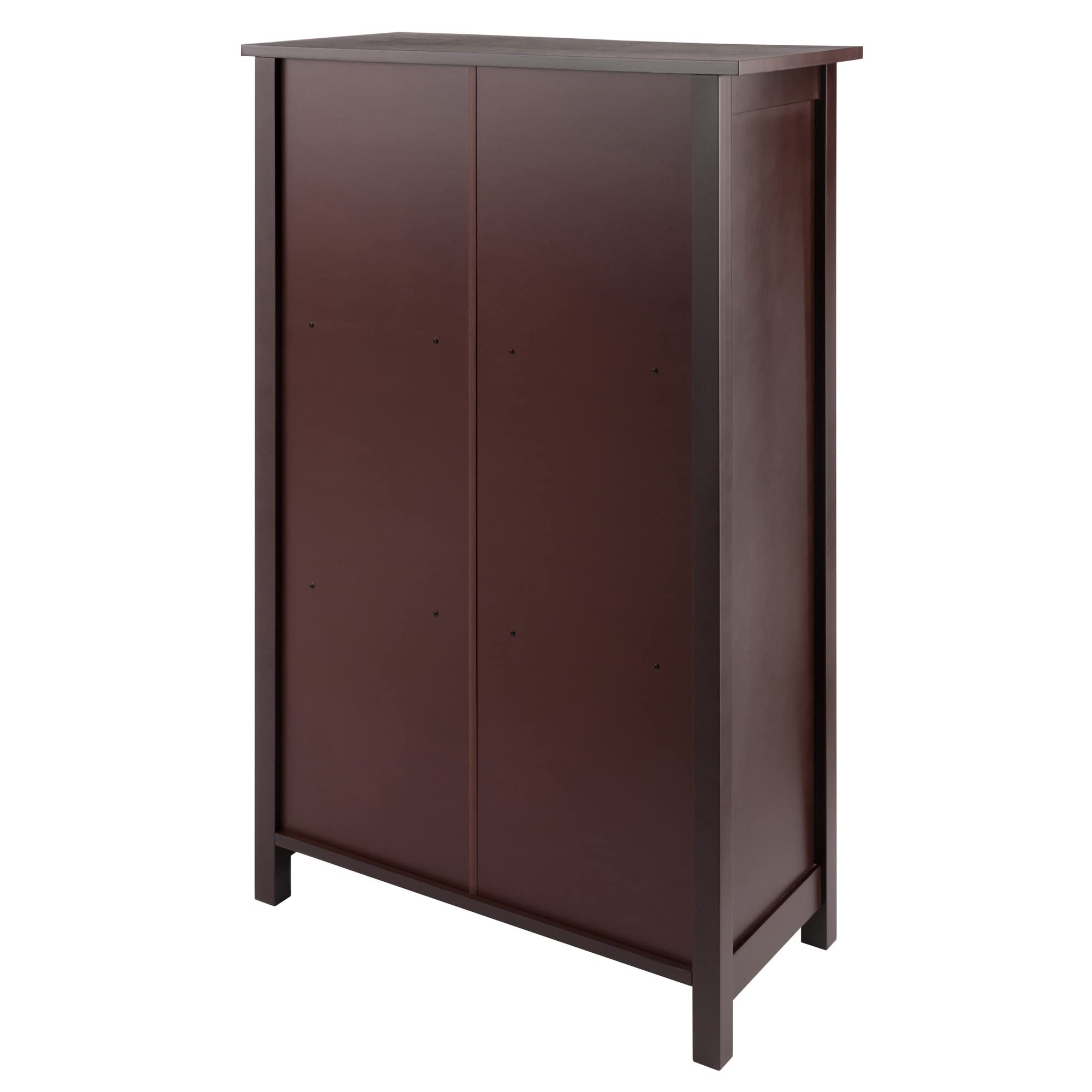 Winsome Milan 3-Tier Storage Shelf, 28" Wide, 43" High, Walnut - Image 6