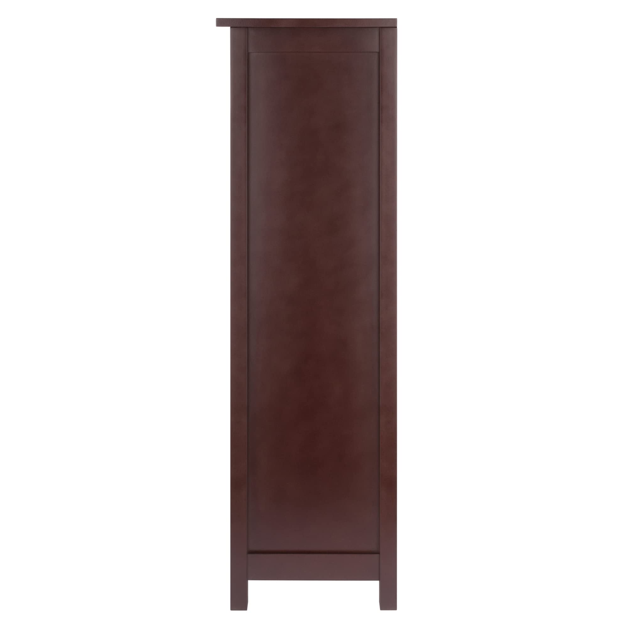 Winsome Milan 3-Tier Storage Shelf, 28" Wide, 43" High, Walnut - Image 9