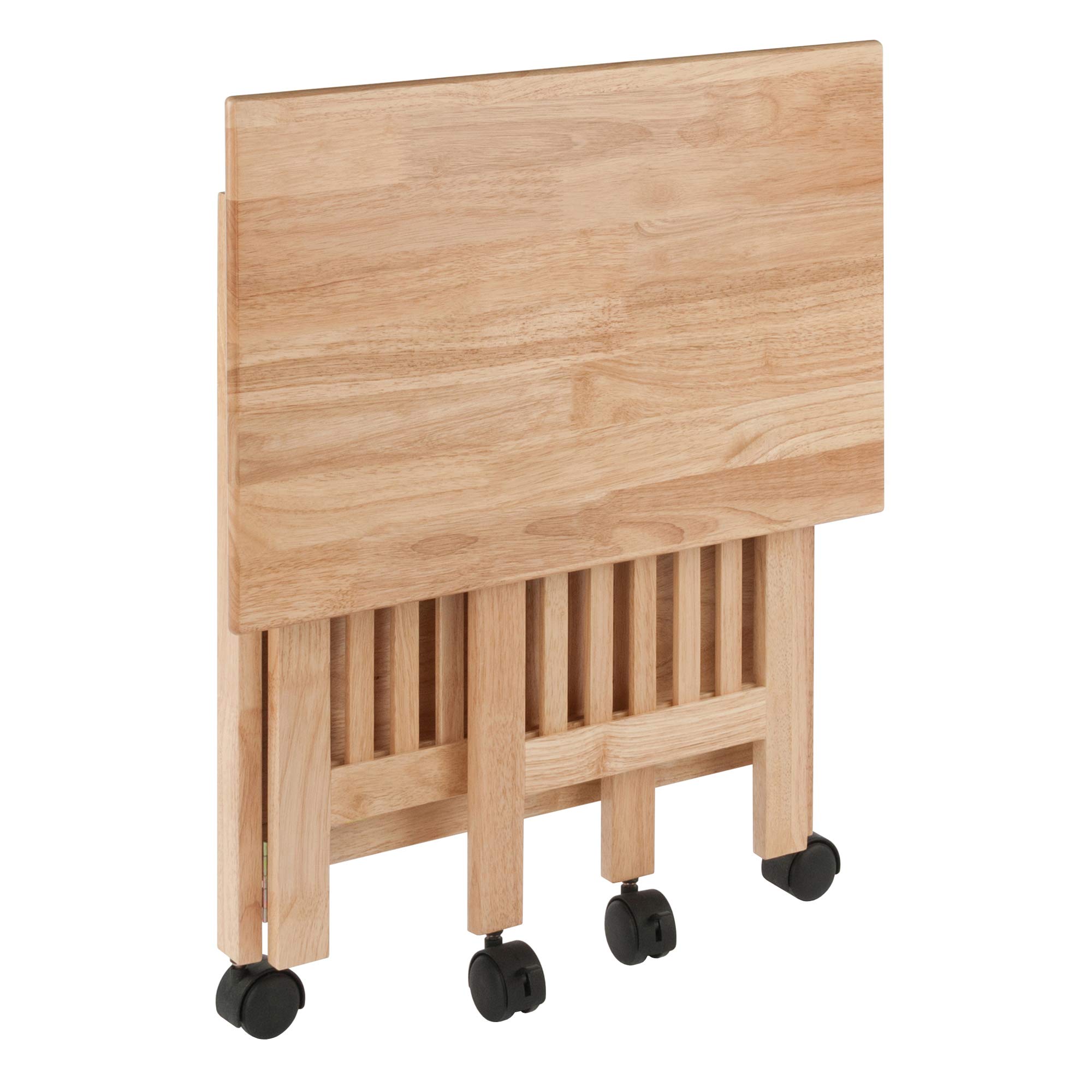 Winsome Mission 2-Shelf Wood Mobile Printer Stand, Brown (81628) - Image 9