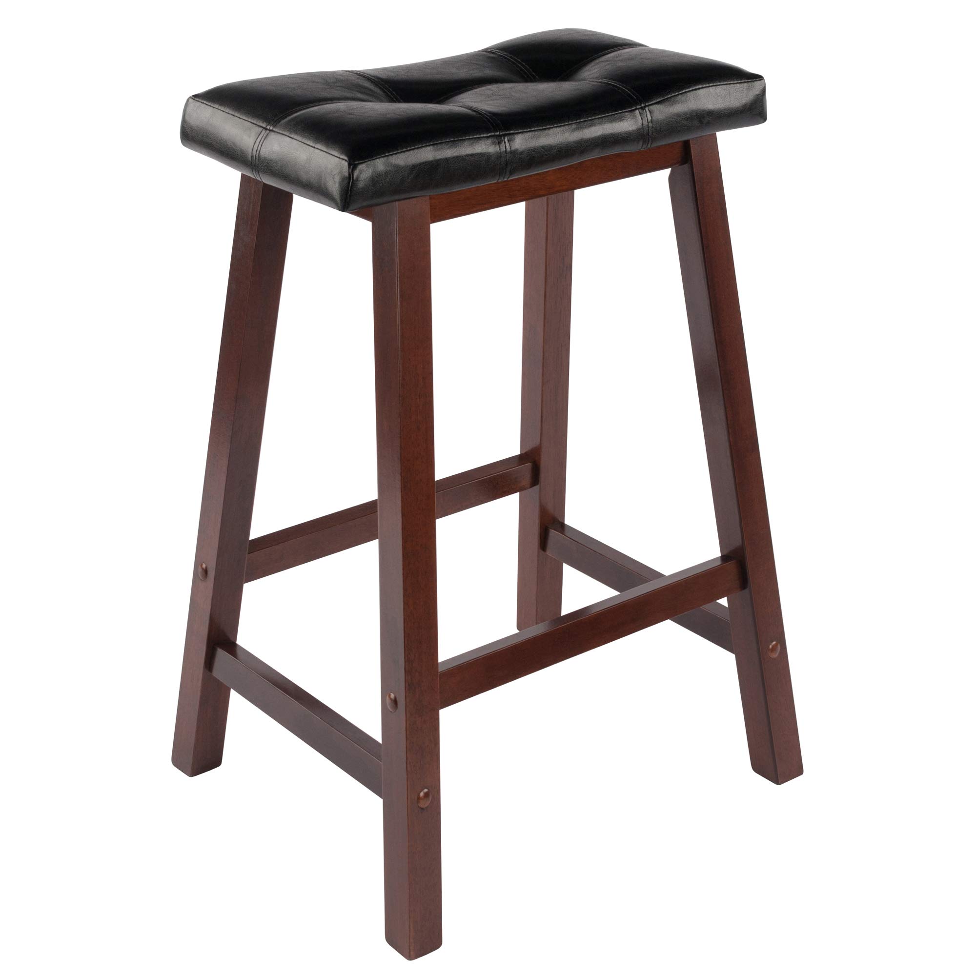 Winsome Mona Stool, 24", Antique Walnut - Image 7