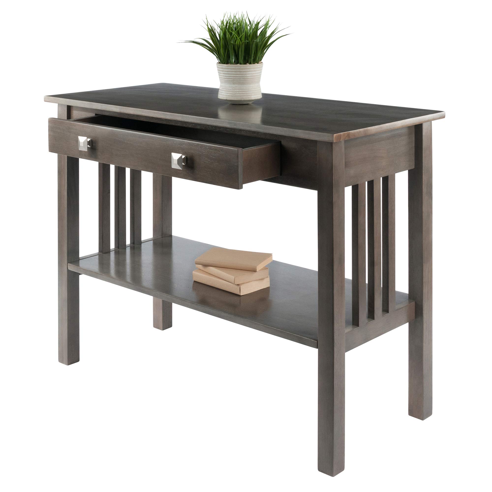 Winsome Stafford Console Table, Oyster Gray - Image 10