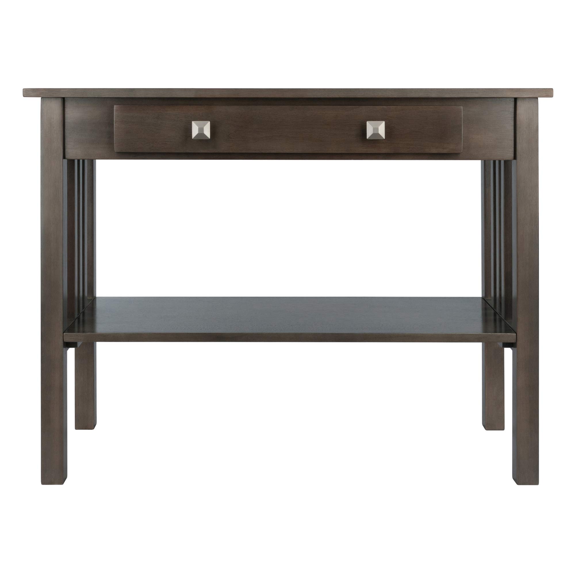 Winsome Stafford Console Table, Oyster Gray - Image 4