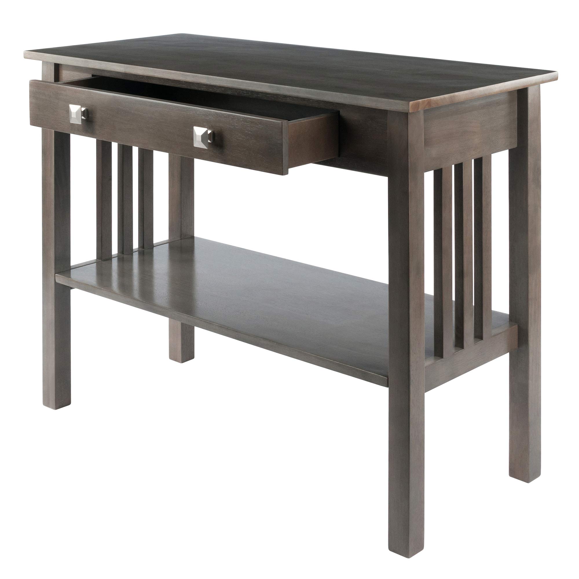 Winsome Stafford Console Table, Oyster Gray - Image 7