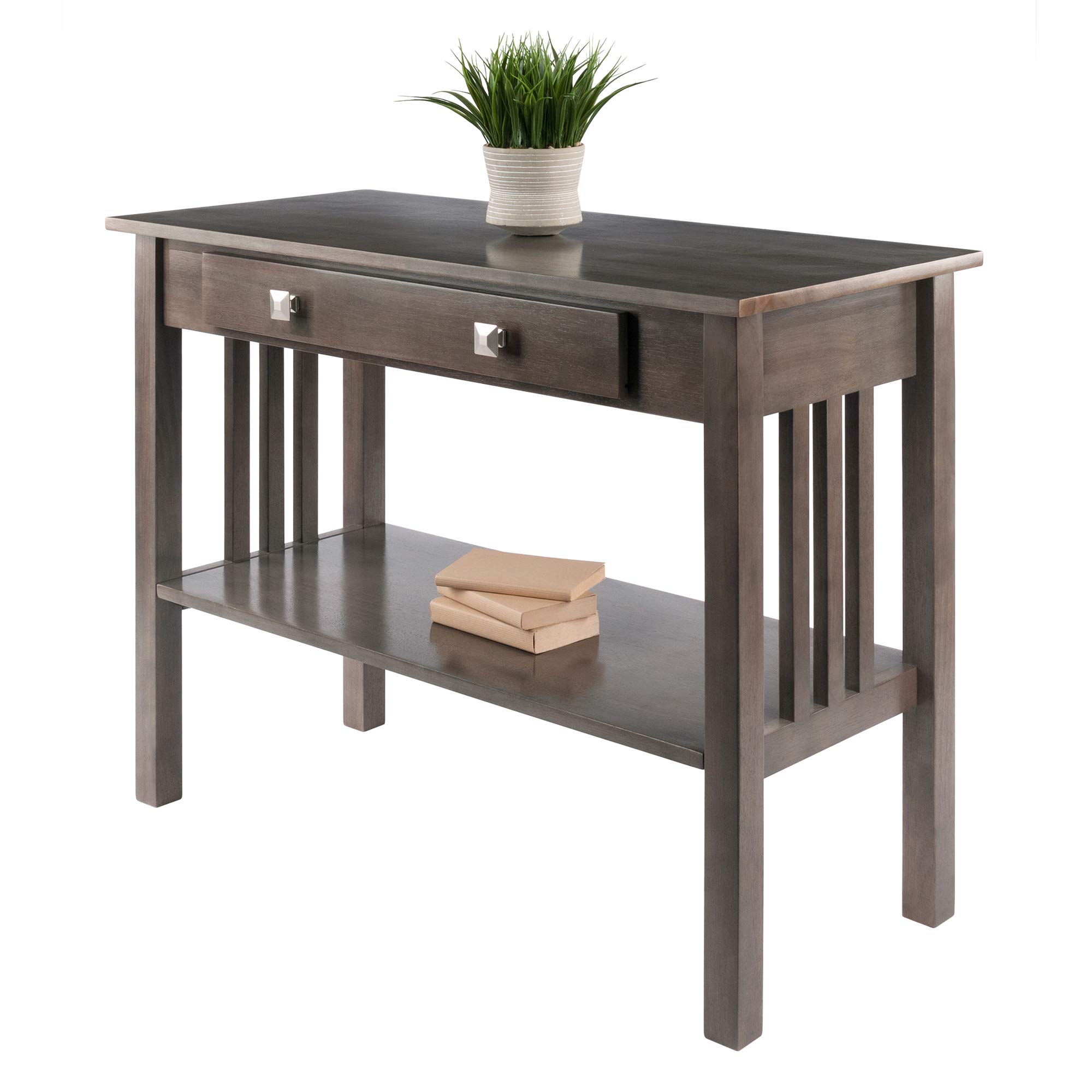 Winsome Stafford Console Table, Oyster Gray - Image 9