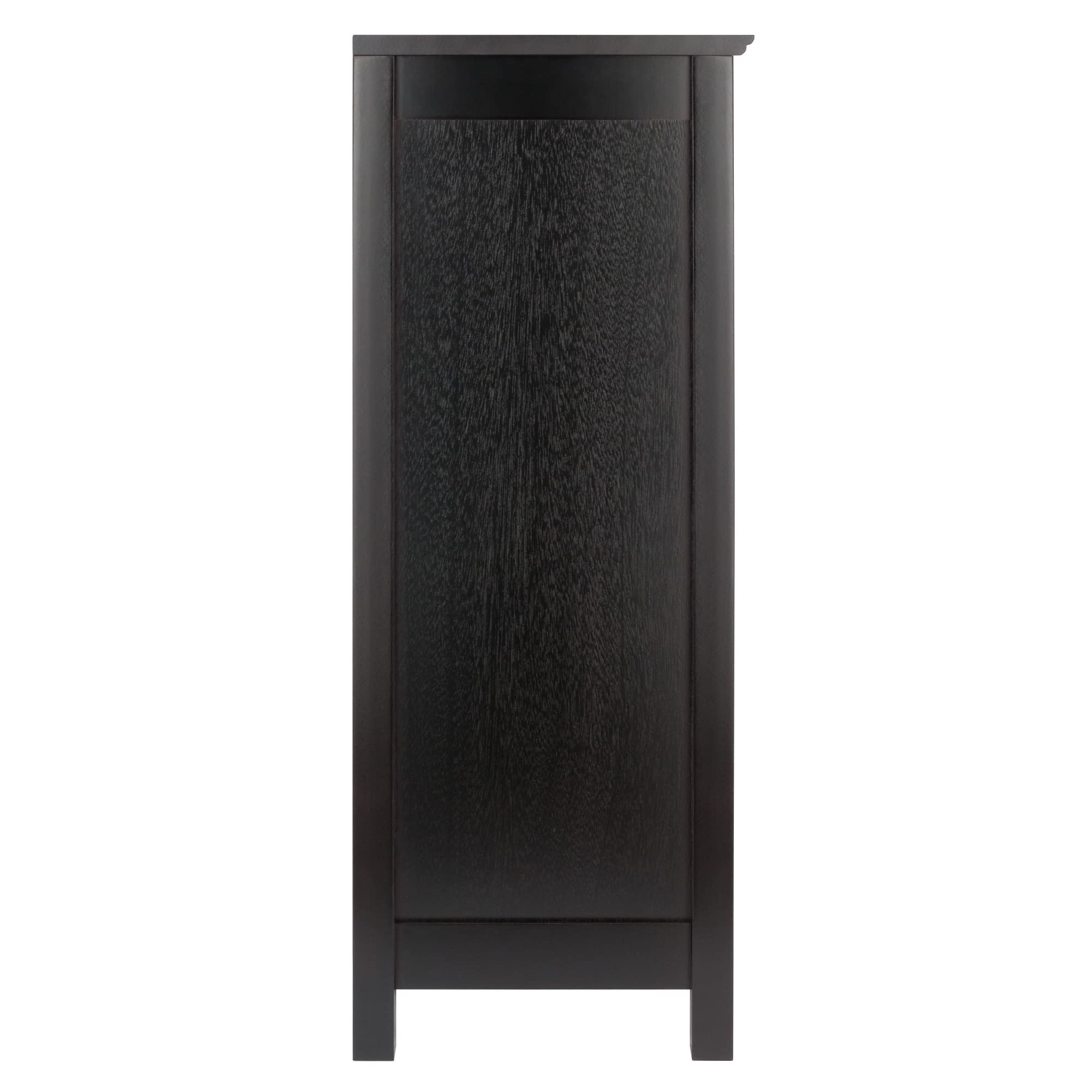 Winsome Terrace Solid/Composite Wood 3-Tier 26-Inch Wide Storage Shelf, Espresso (92327) - Image 5