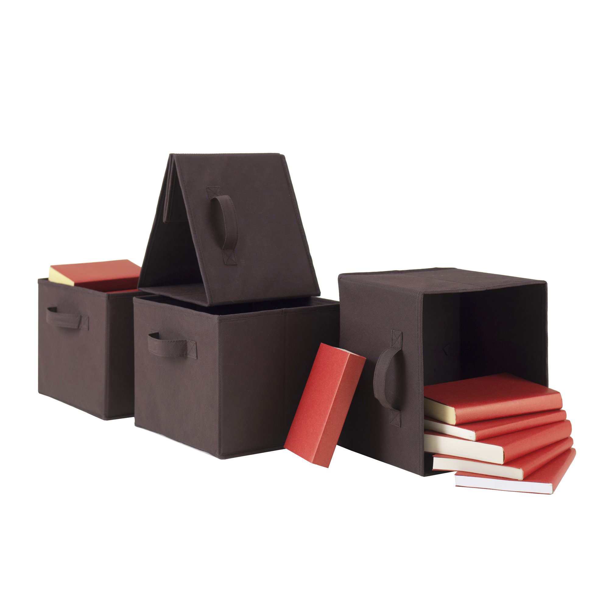 Winsome Timothy 5-Pc Set, 2x2 Grid Shelf & 4 Fabric Baskets - Image 5