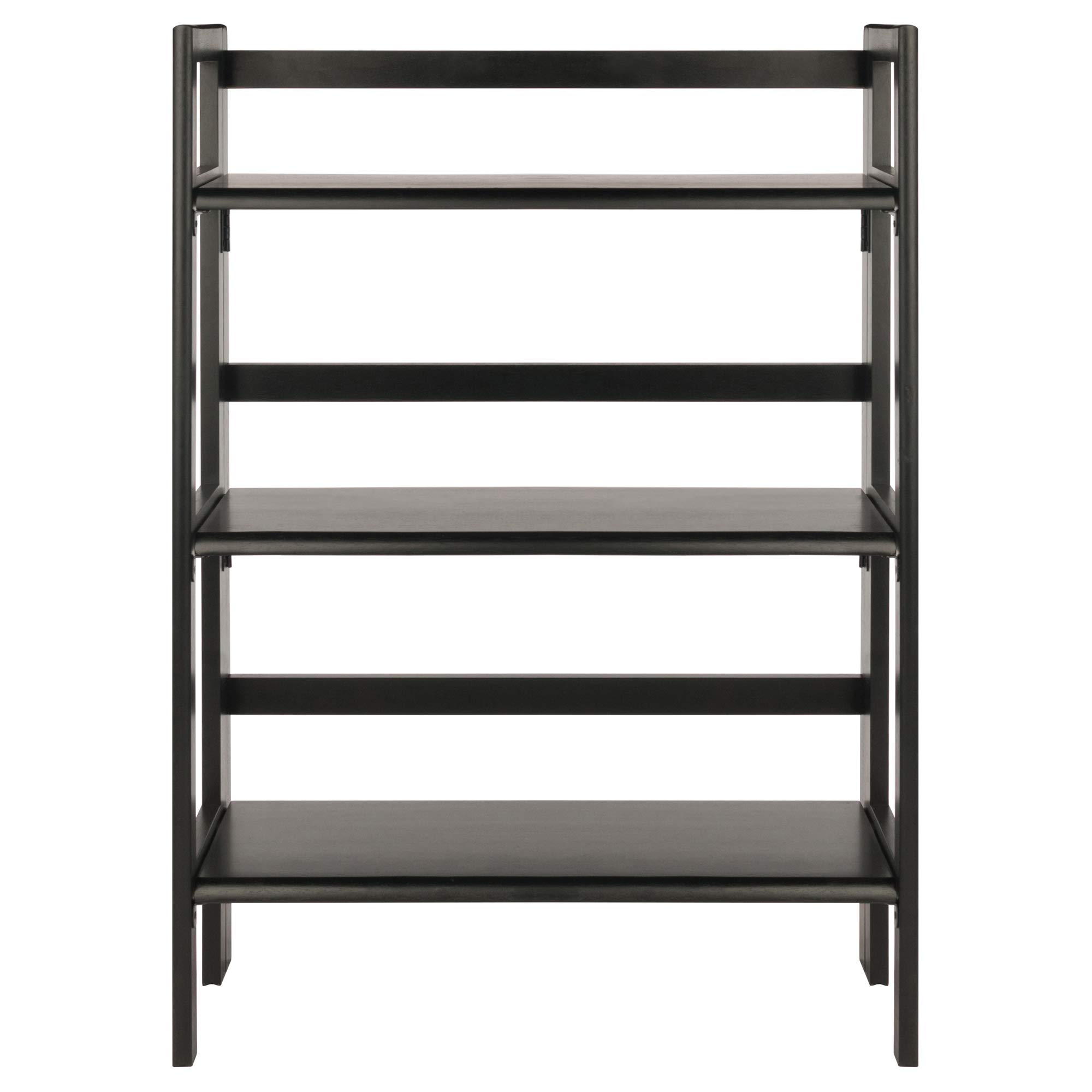 Winsome Torino 3-Pc Folding Bookcase w/Fabric Baskets, Black/Black (20306) - Image 4