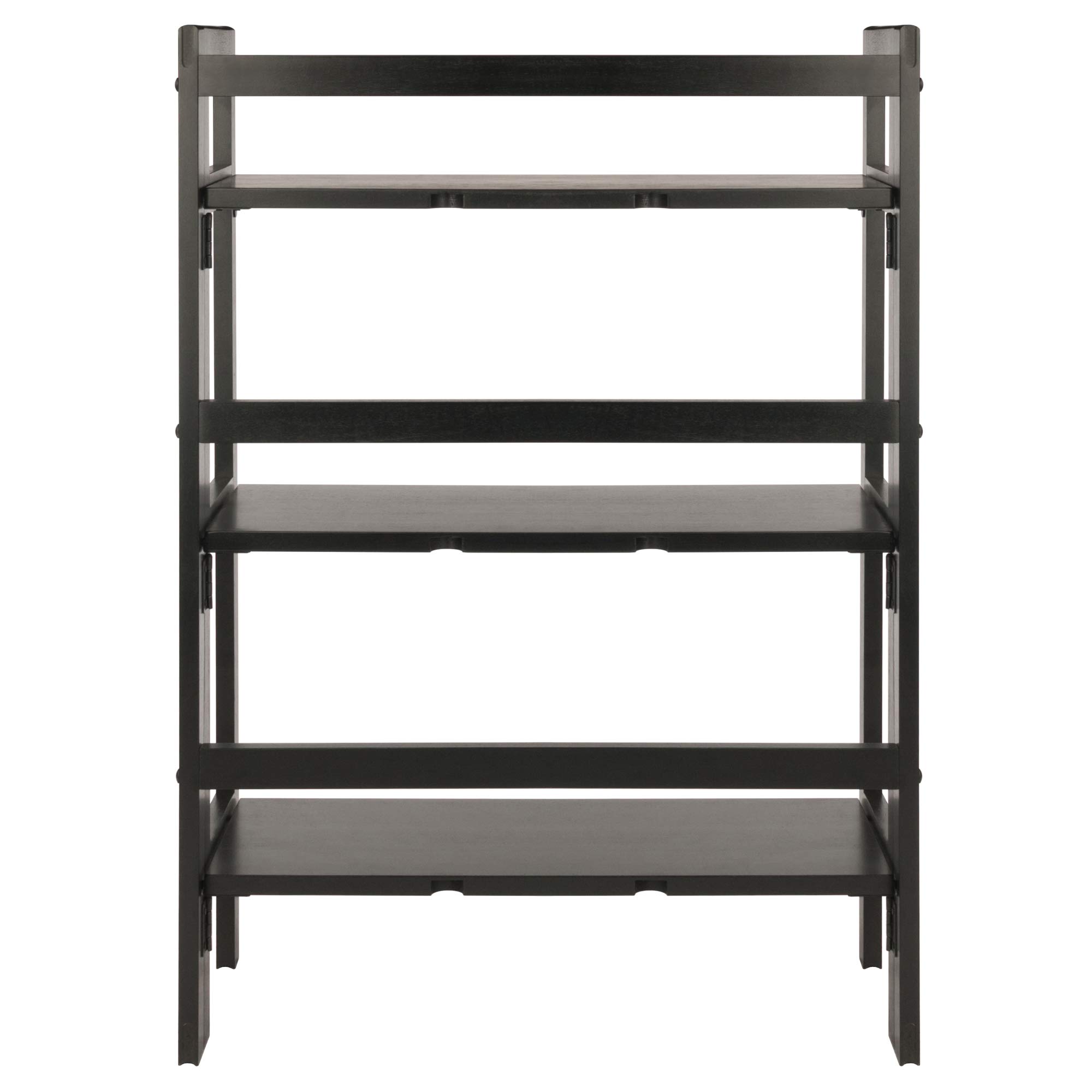 Winsome Torino 3-Pc Folding Bookcase w/Fabric Baskets, Black/Black (20306) - Image 6