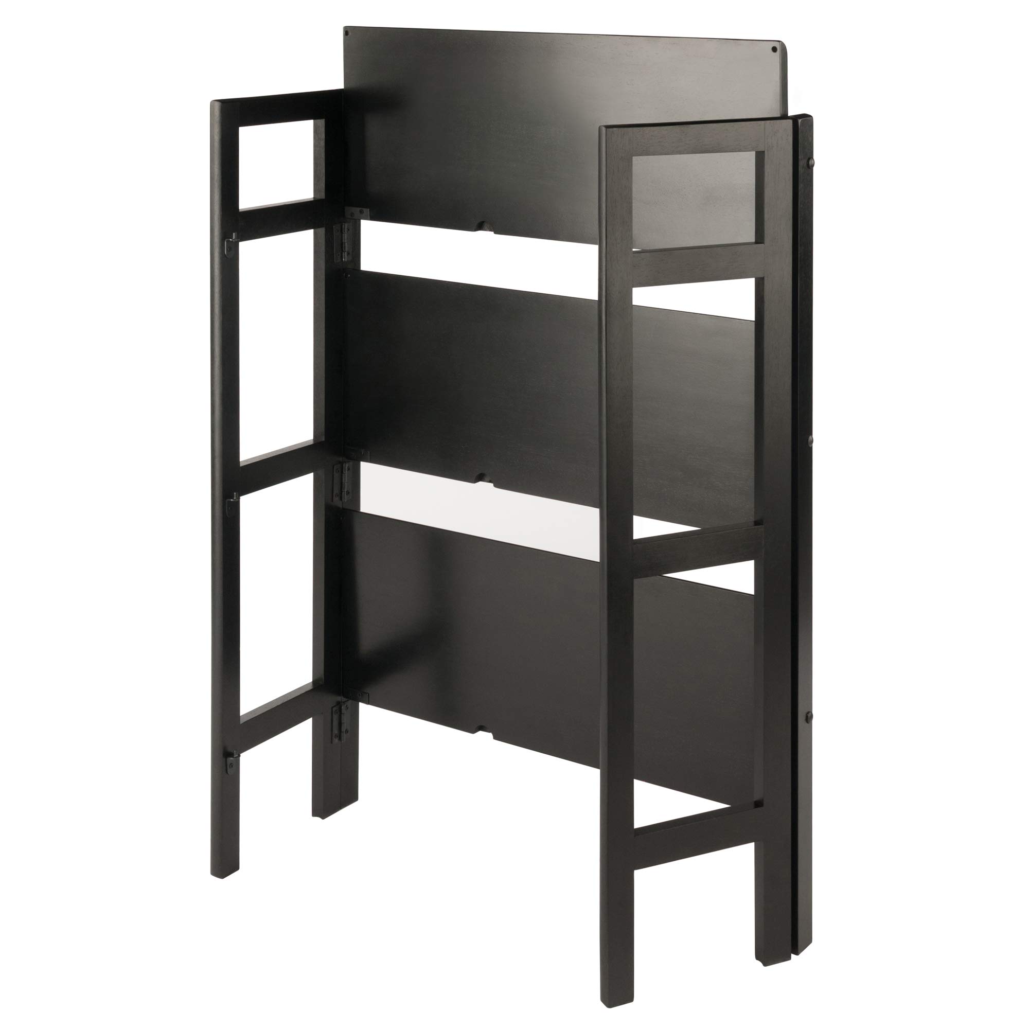 Winsome Torino 3-Pc Folding Bookcase w/Fabric Baskets, Black/Black (20306) - Image 7