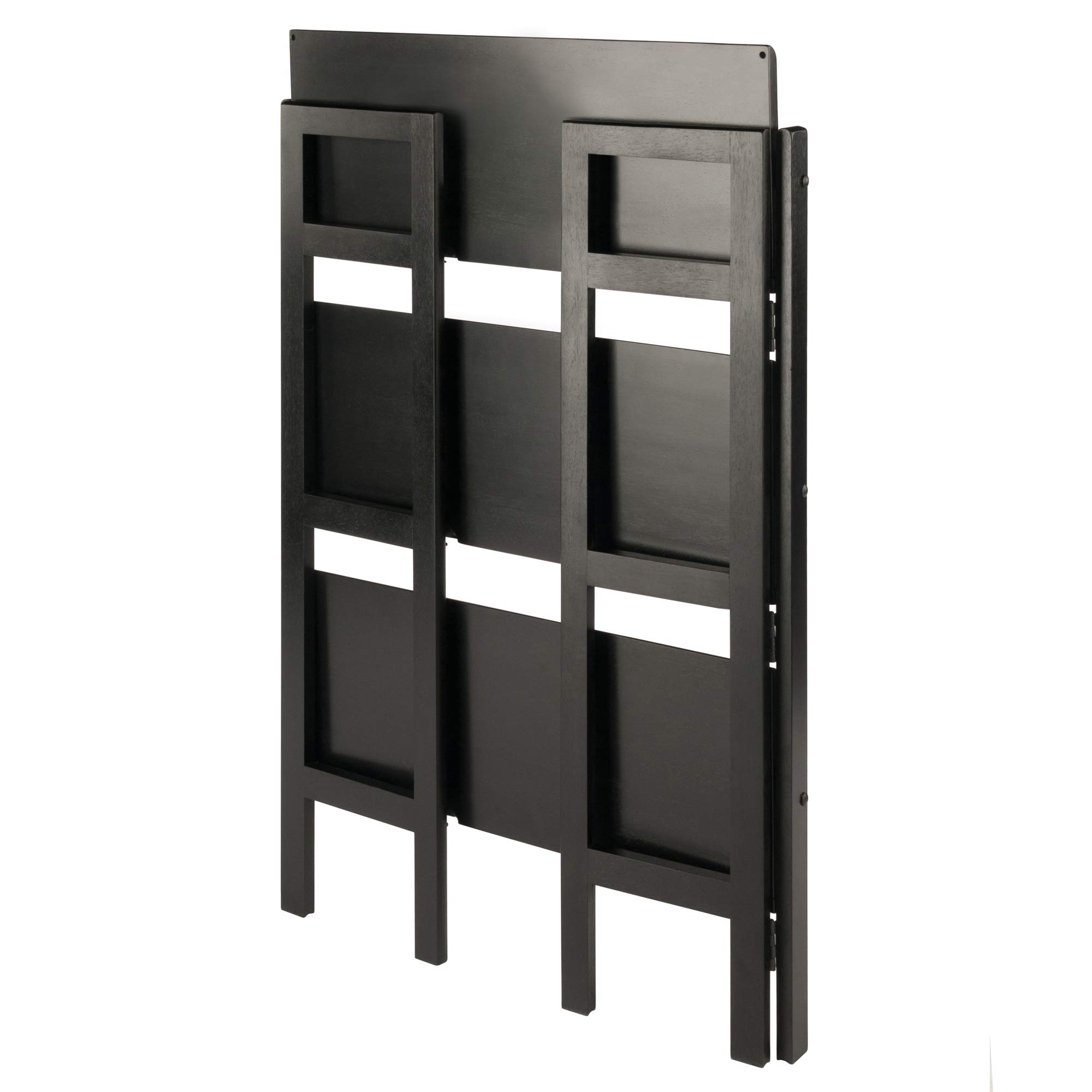 Winsome Torino 3-Pc Folding Bookcase w/Fabric Baskets, Black/Black (20306) - Image 8
