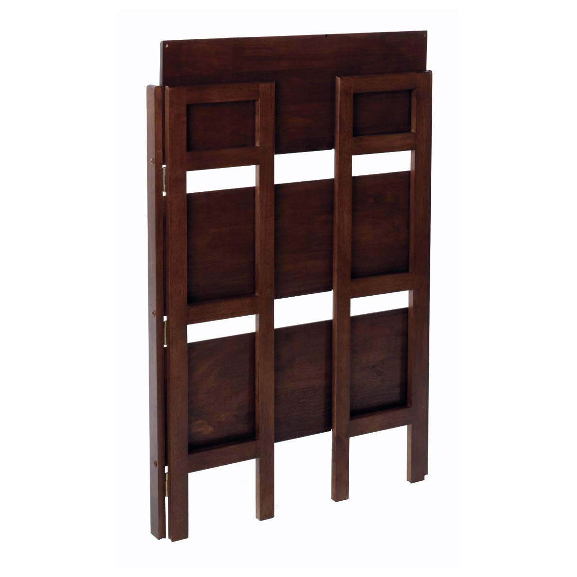 Winsome Torino 3-Pc Folding Bookcase w/Fabric Baskets, Walnut/Black (94395) - Image 5
