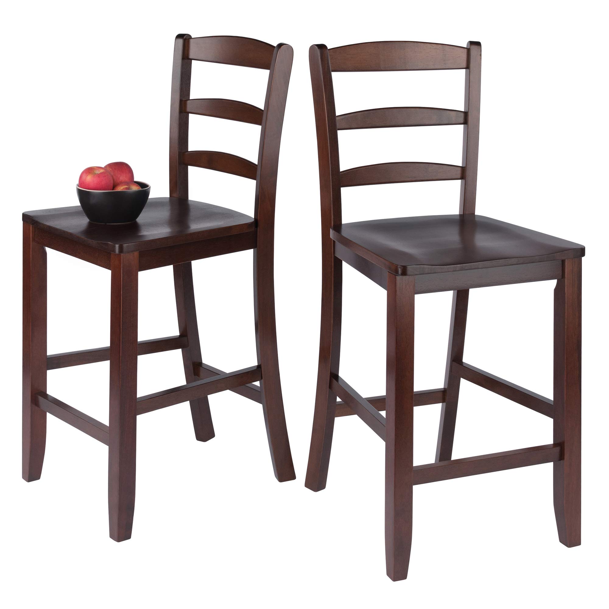 Winsome Wood Albany 3-Pc Set High Table w/Ladder Back Counter Stools - Image 13