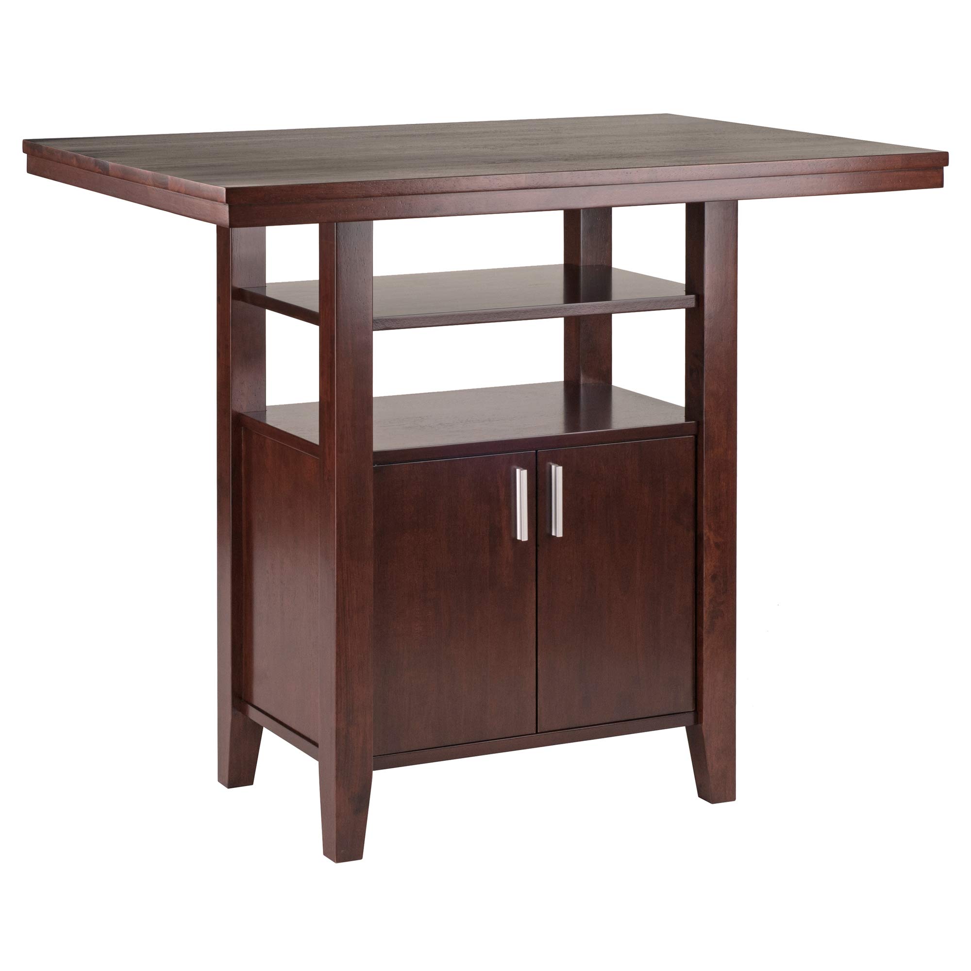 Winsome Wood Albany 3-Pc Set High Table w/Ladder Back Counter Stools - Image 5