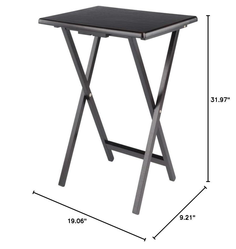 Winsome Wood Allen TV Table, Coffee, 19"W x 14.5"D x 25.9"H - Image 3