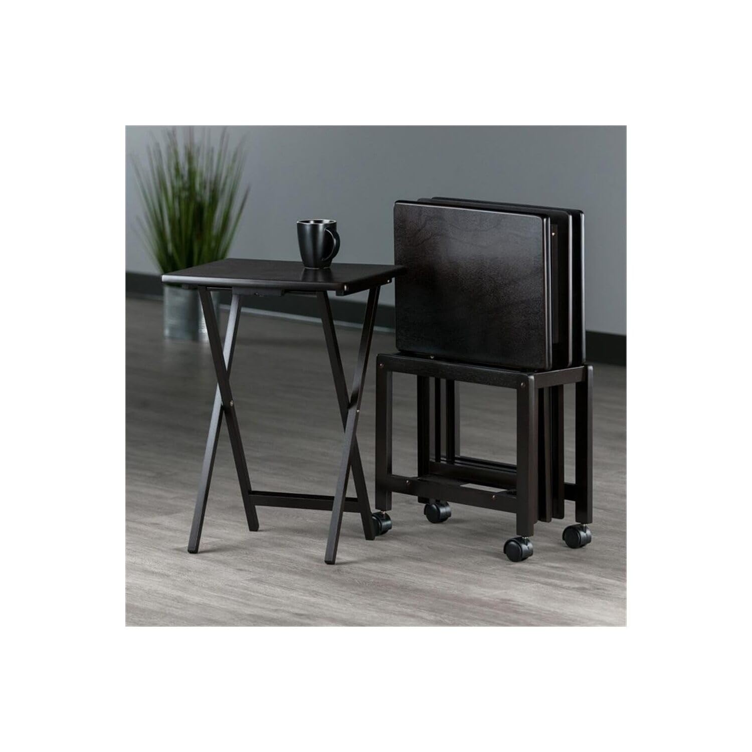 Winsome Wood Allen TV Table, Coffee, 19"W x 14.5"D x 25.9"H - Image 4