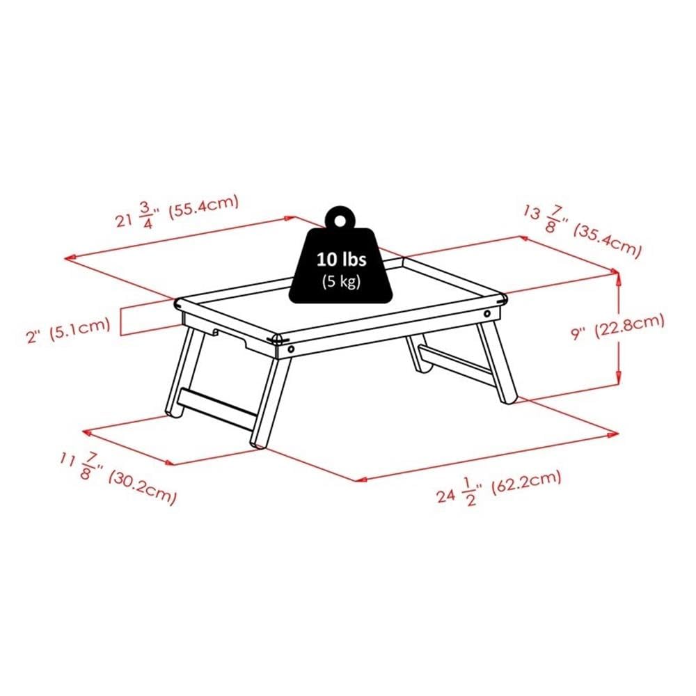 Winsome Wood Ambra Bed Tray, Black - Image 3