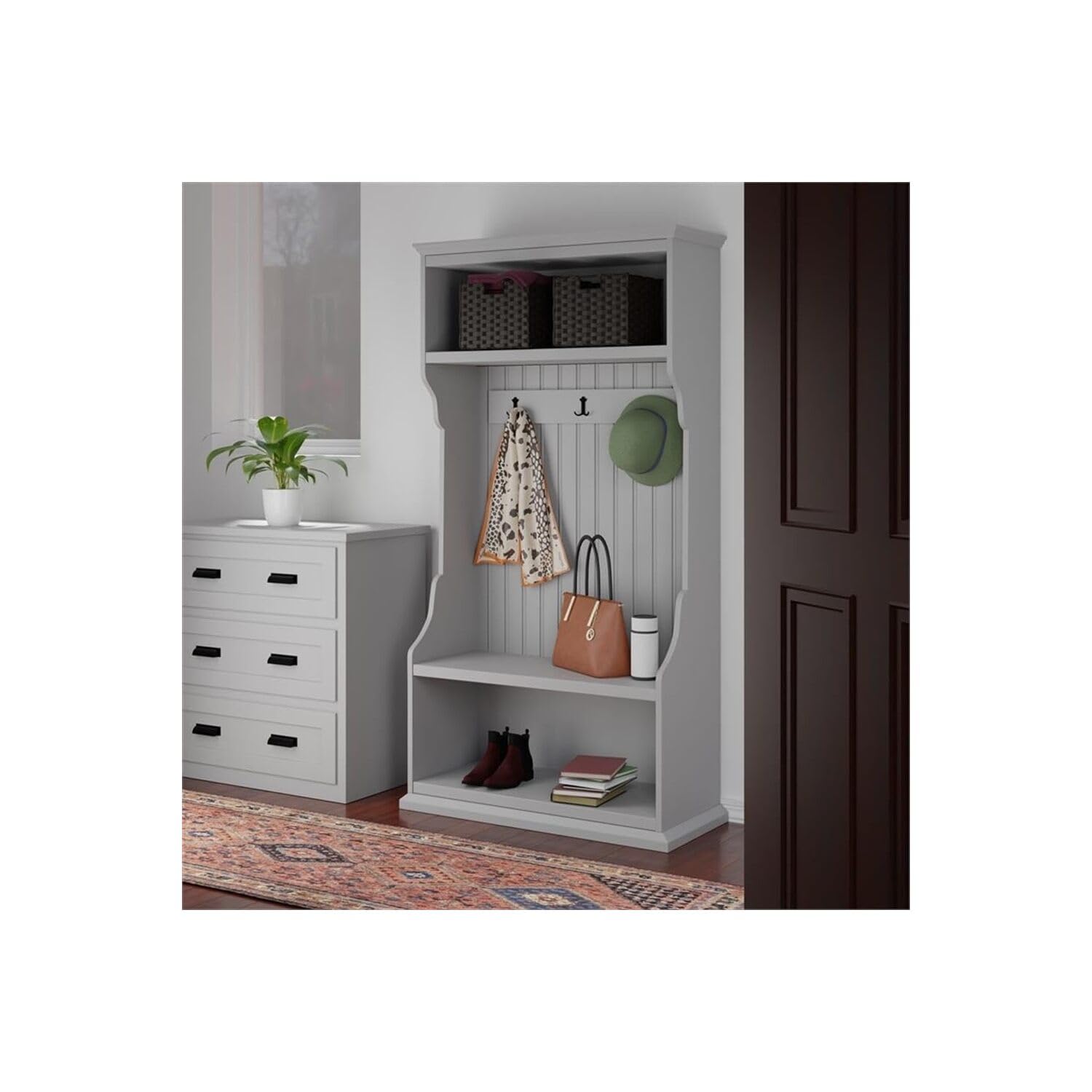 Winsome Wood Melanie 2-Pc Foldable Woven Fiber Basket Set, Chocolate - Image 7