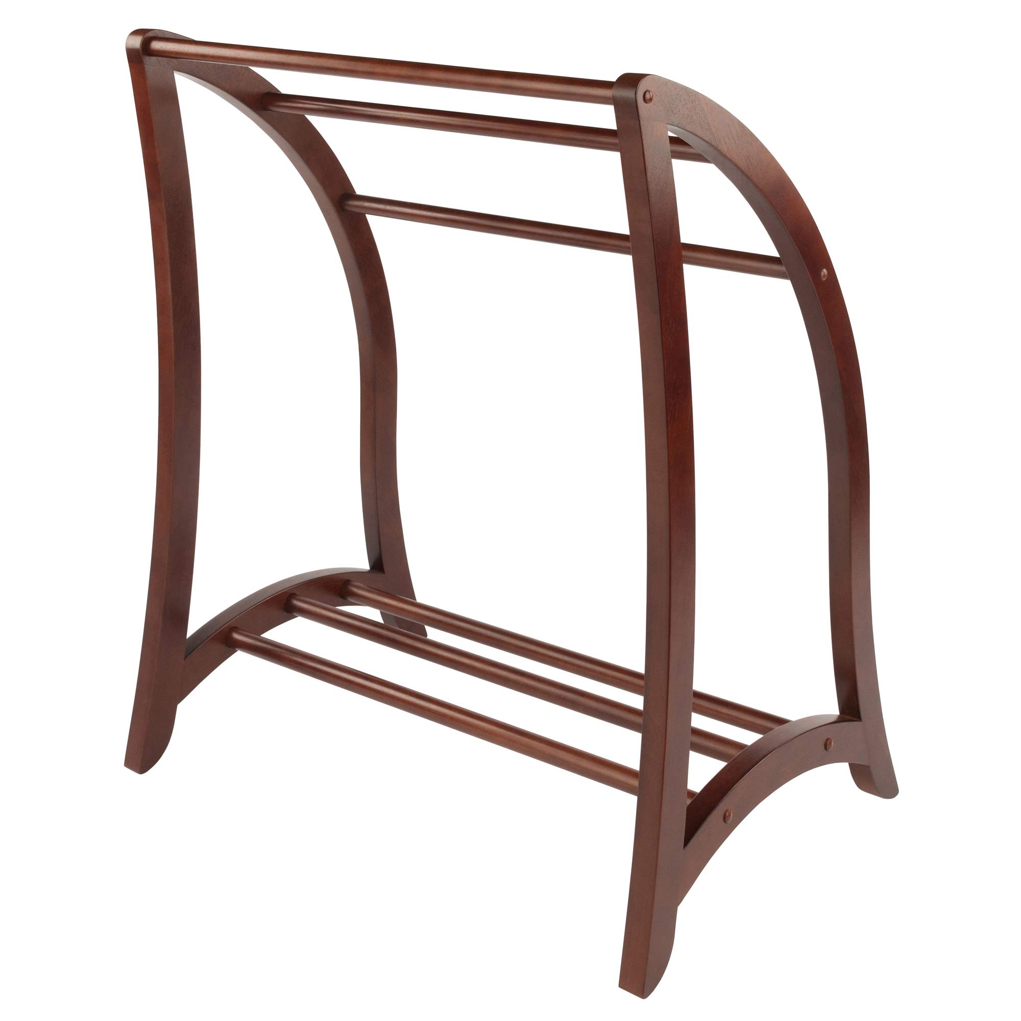 Winsome Wood Quilt Rack With 3 Rungs, Antique Walnut (94036) - Image 8