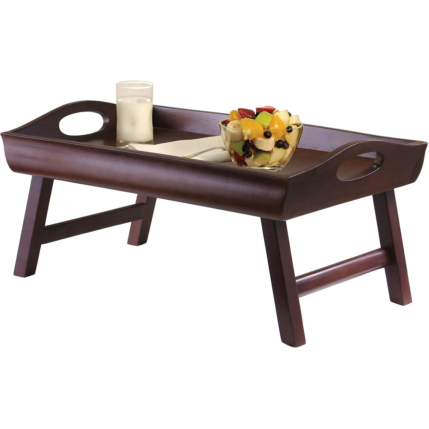 Winsome Wood Sedona Bed Tray, Antique Walnut - Image 3