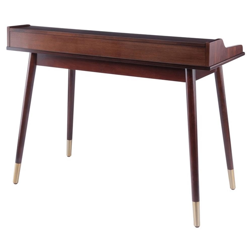 Winsome Wood Sonja Writing Desk, Walnut, 47.2"W x 22"D x 34"H - Image 7