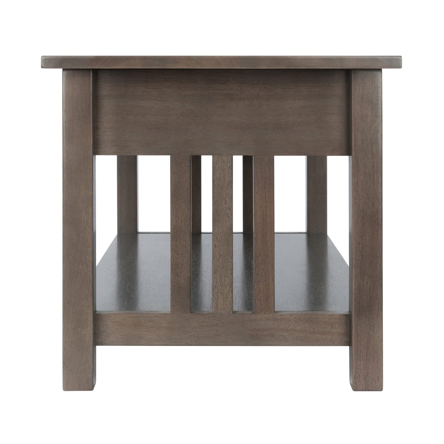 Winsome Wood Stafford Coffee Table, Oyster Gray - Image 4