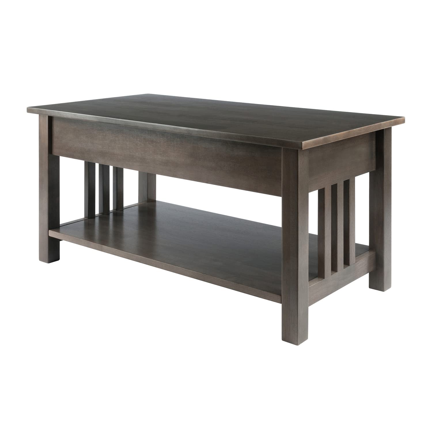 Winsome Wood Stafford Coffee Table, Oyster Gray - Image 6