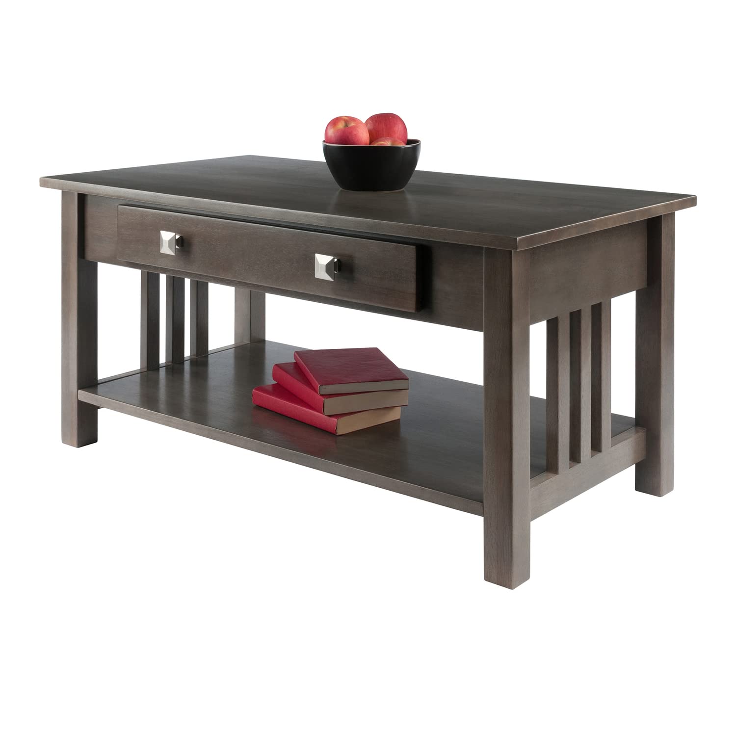 Winsome Wood Stafford Coffee Table, Oyster Gray - Image 7