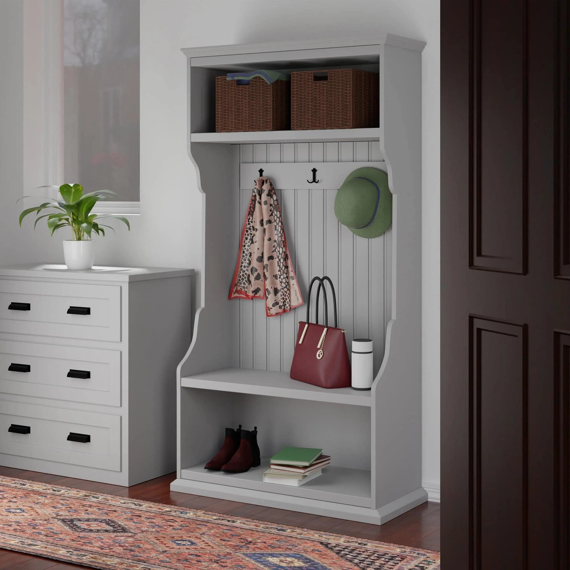 Winsome Wood Tessa 2-Pc Foldable Woven Rope Basket Set, Walnut - Image 5