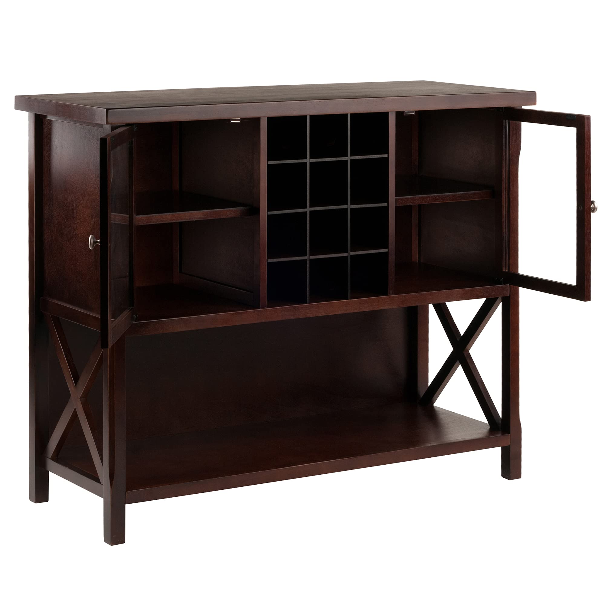 Winsome Xola Buffet Cabinet, Cappuccino - Image 4