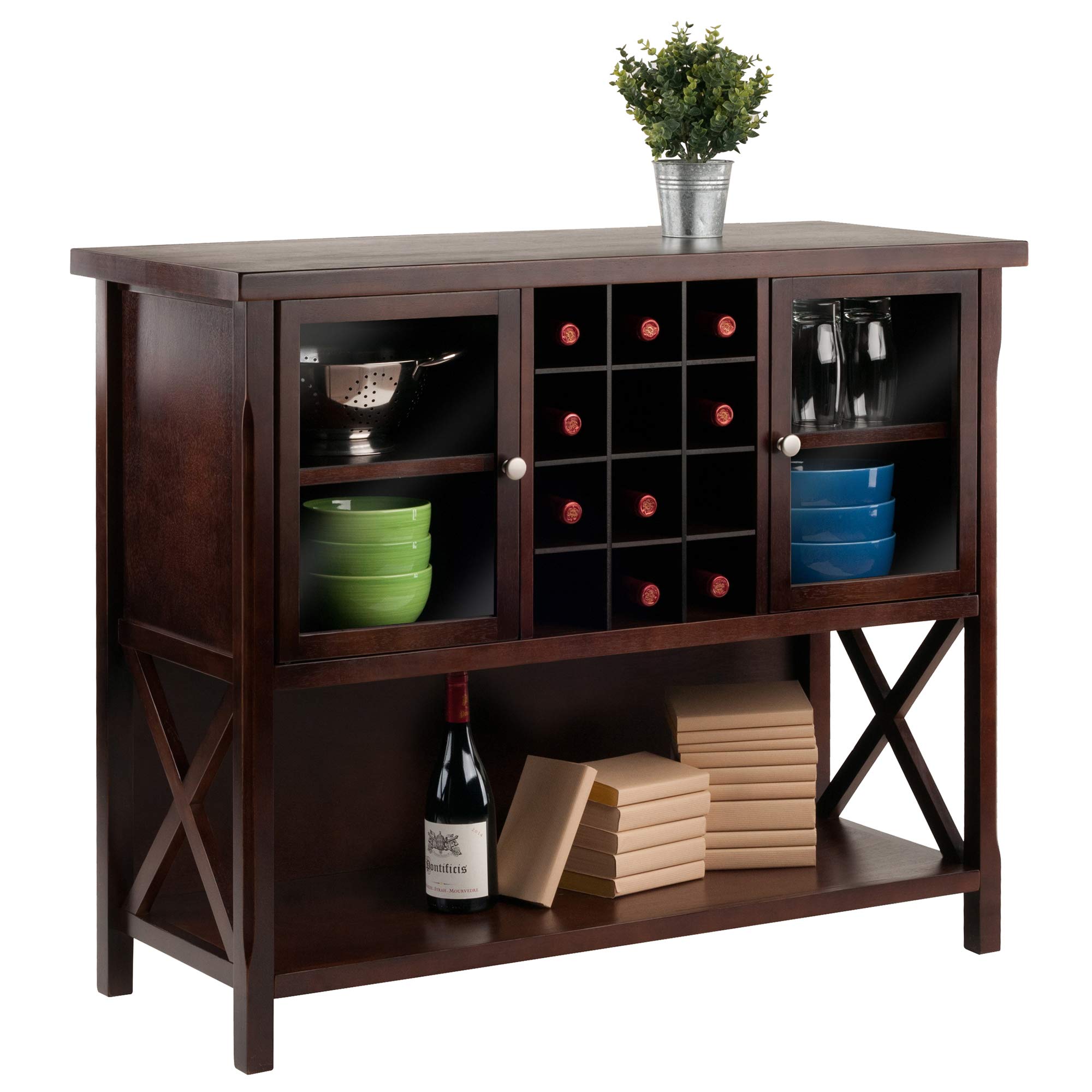 Winsome Xola Buffet Cabinet, Cappuccino - Image 9