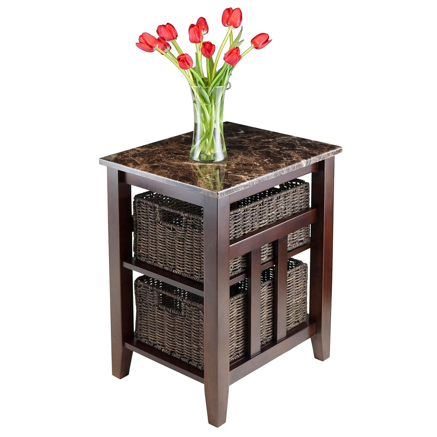 Winsome Zoey Accent Table, Chocolate - Image 4